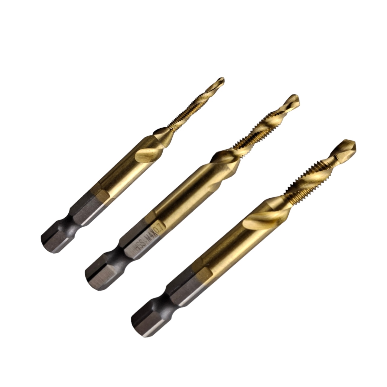 Сверла с метчиком HSS 6 предметов, М 3-М 10, шестигранный хвостовик, "MAXIMUM" MX 15609 оптом