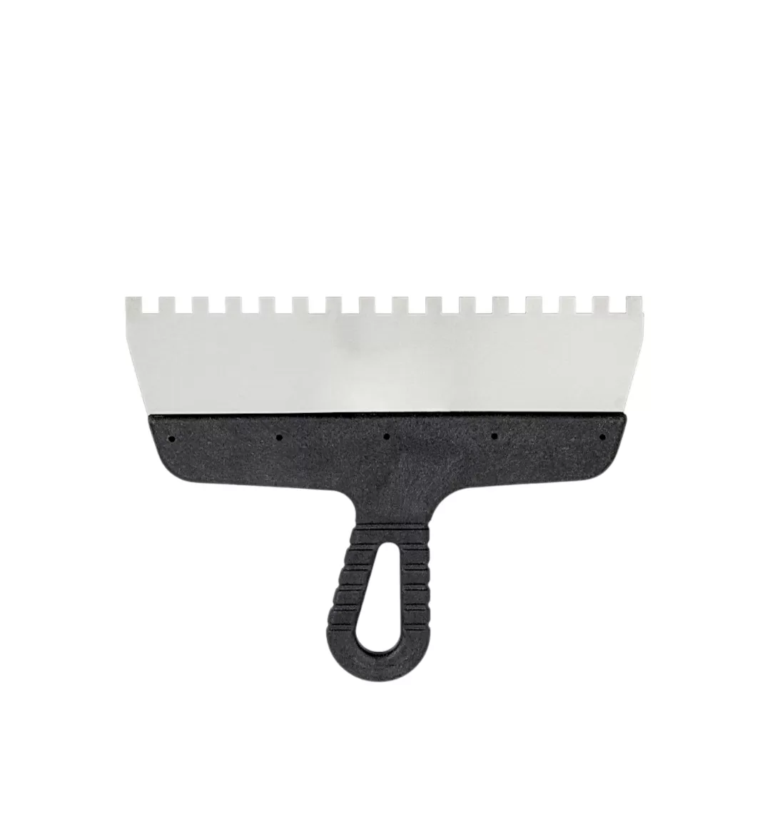 Шпатель зубчатый 250×8 мм с пластиковой ручкой, "MAXIMUM" MX 11700